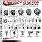 Service Caster 3.5'' Gray Poly Swivel 1-3/4'' Expanding Stem Caster Set 2 Total Lock Brakes, 4PK SCC-EXTTL20S3514-PPUB-2-S-2-134 - alternate 2